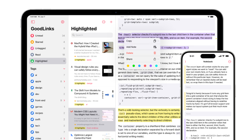 This Read-Later App Lets You Highlight and Take Notes