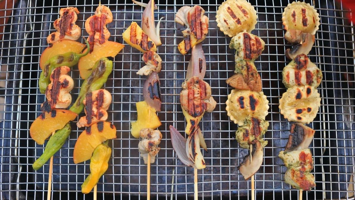 I Make My Favorite Fourth of July Skewers on an Electric Grill